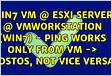 VM cannot ping Host and vise versa